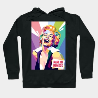 Portrait illustration of Marlyn Monroe Hoodie